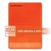 RAL P2 Plastic single sheet